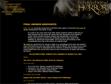 Tablet Screenshot of horroraward.org